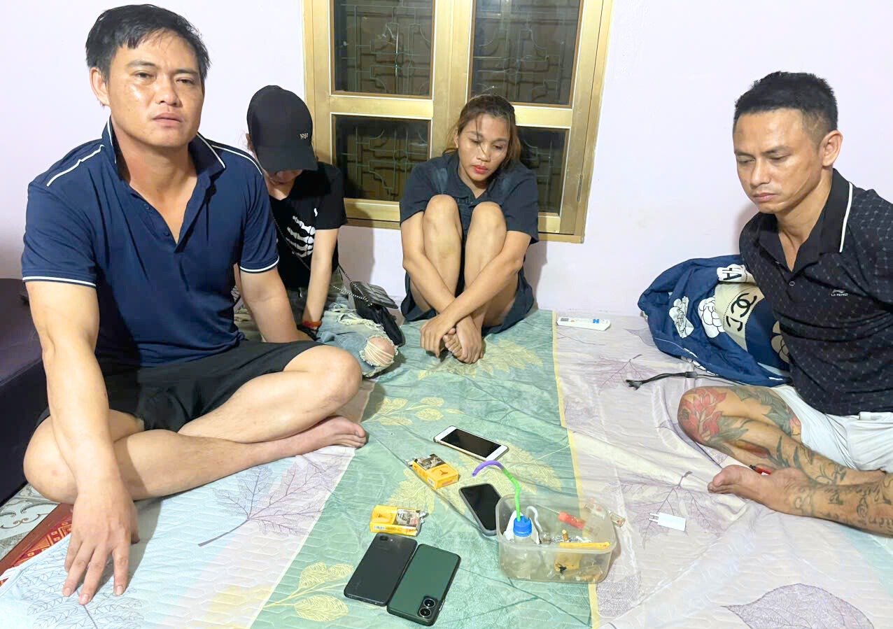 Công an phường Nhị Chiểu phát hiện nhóm đối tượng tổ chức sử dụng trái phép chất ma túy